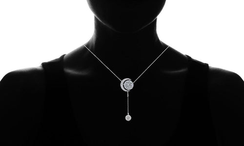 Load image into Gallery viewer, Engraved To The Moon And Back Y Necklace
