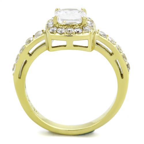 Women Stainless Steel Cubic Zirconia Rings TK1899