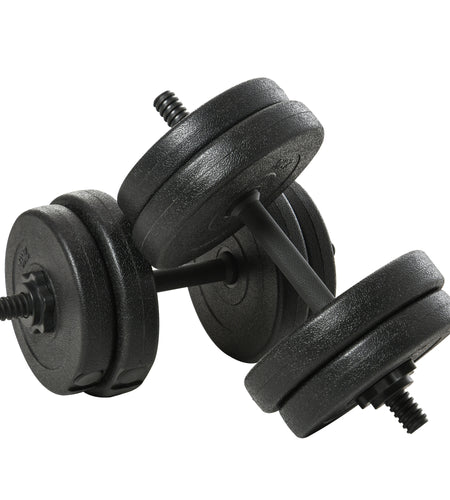 Soozie Pair Dumbbell 2 x 10kg 44-Pound  Cast Iron Sports Gym