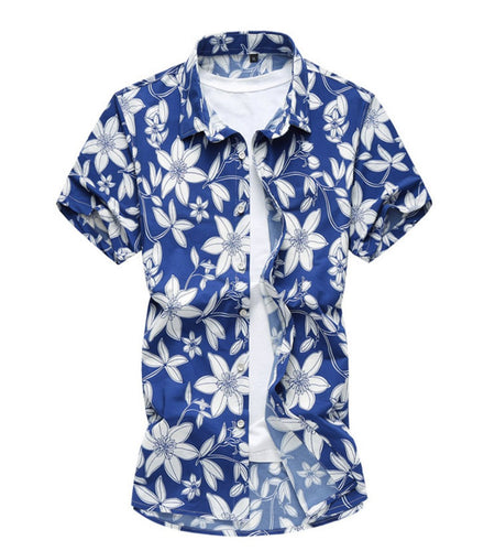 Mens Short Sleeve Floral Shirt